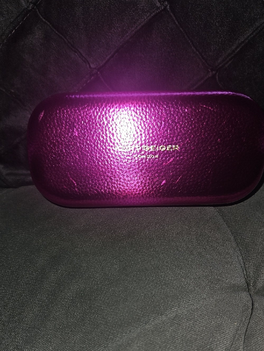 Ted Baker Metallic Magenta Glasses Case